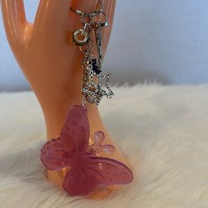 Butterfly Keychain/Handbag Charm Handcrafted by @windswepttrace